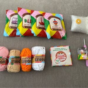 Woobles 2025 Advent calendar elf crochet kit.